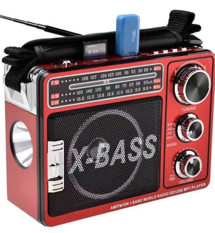 Radio am/fm yg-201urt yuegan cu player mp3 usb/sd/tf si lanterna 